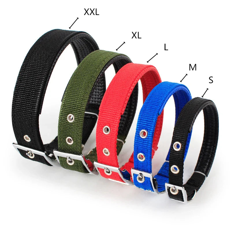 WoofHaven army green nylon dog collar breakaway buckle all sizes